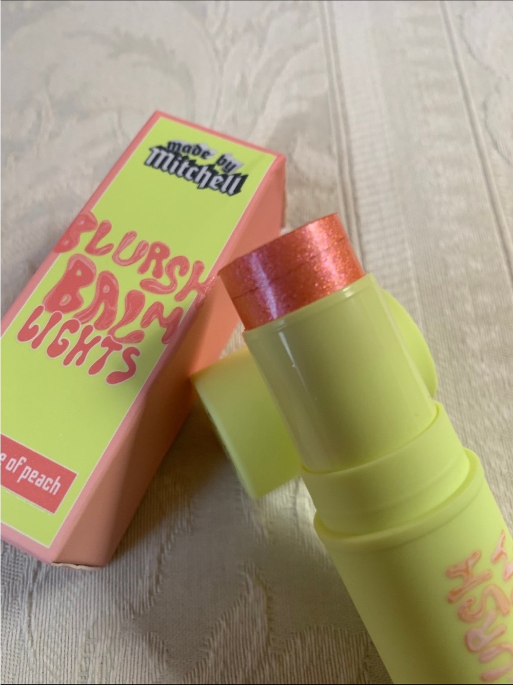 Made by Mitchell Blursh Balm Cream Blush Stick in Chance of Peach BNIB